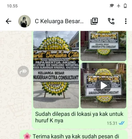 Pengiriman Papan Bunga Duka Ngargosari Ampel